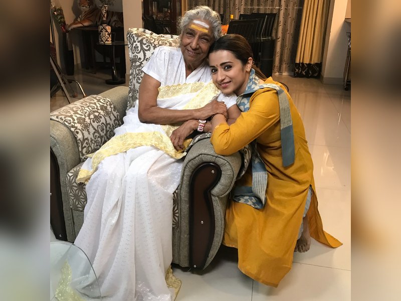 Trisha tells S Janaki: Thank you for reminding me that the greatest artists are the humblest souls! (Photo: Trisha/Instagram)