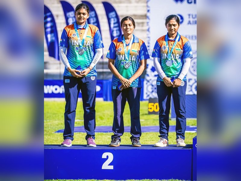 आंध्र प्रदेश: सीएम चंद्रबाबू नायडू ने भारतीय आर्चरी टीम रजत पदक जीतने पर बधाई दी