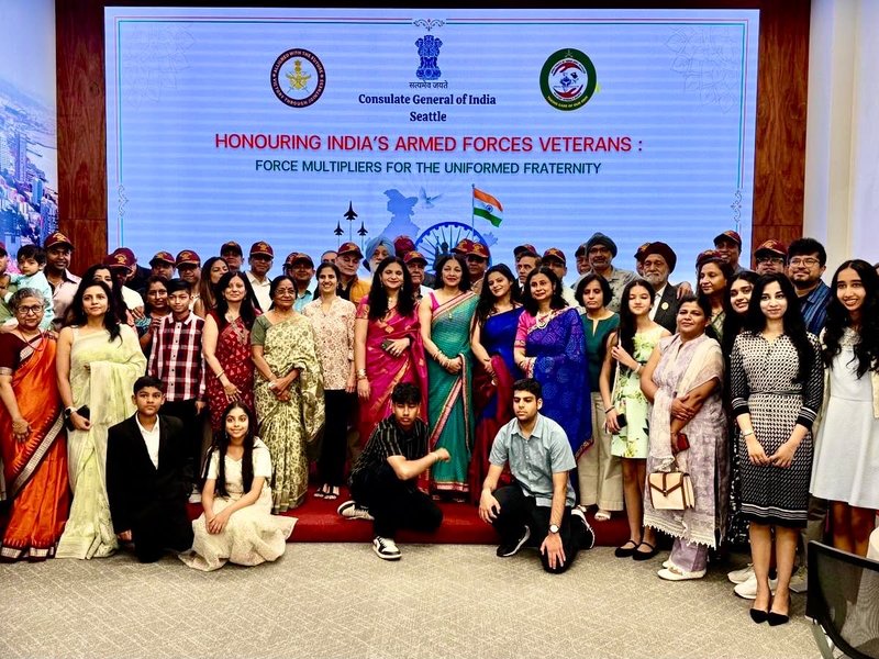 Indian Armed Forces veterans honoured in Seattle, Consulate General celebrates their service