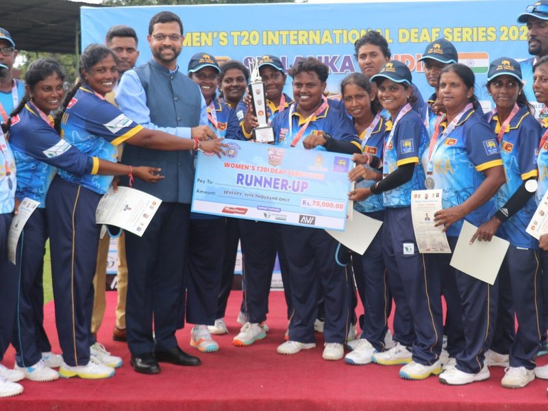 Indian Women’s Deaf Cricket Team secures historic win against SL in maiden international T20 tour (Credit: IDCA)