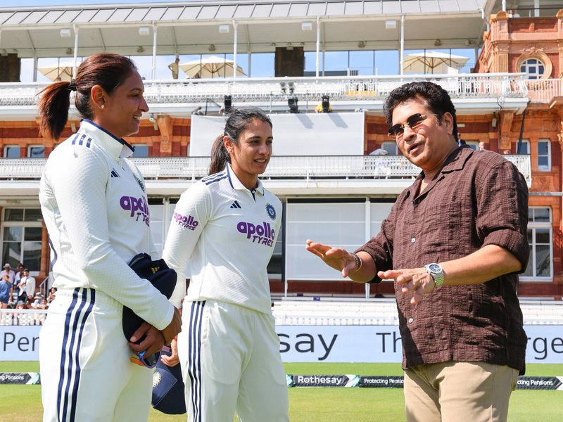 One-off Test: ‘The journey of women’s cricket has been remarkable,’ says Tendulkar after India’s historic Lord’s win (Credit: BCCI/X)