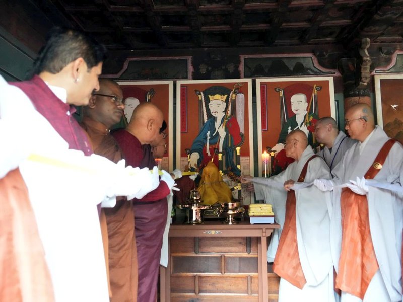India's envoy attends enshrinement ceremony of Indian Buddhist master's statue in South Korea 