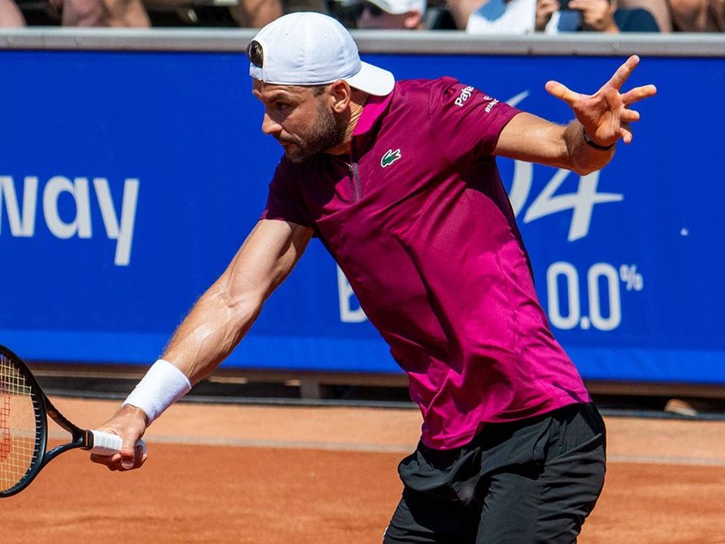 Grigor Dimitrov joins Nadal on oldest winners at Bastad with victory in opening round