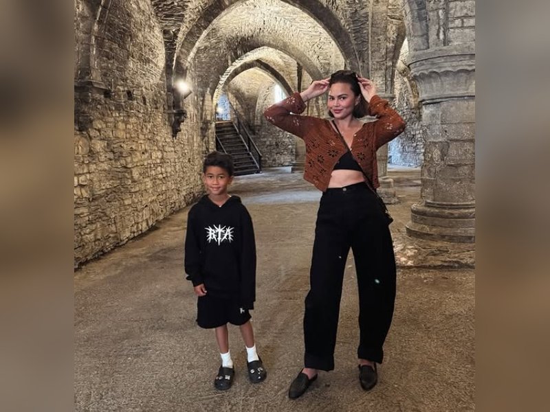 Chrissy Teigen, John Legend visit 800 year old castles, enjoy pancake cruises on European holiday