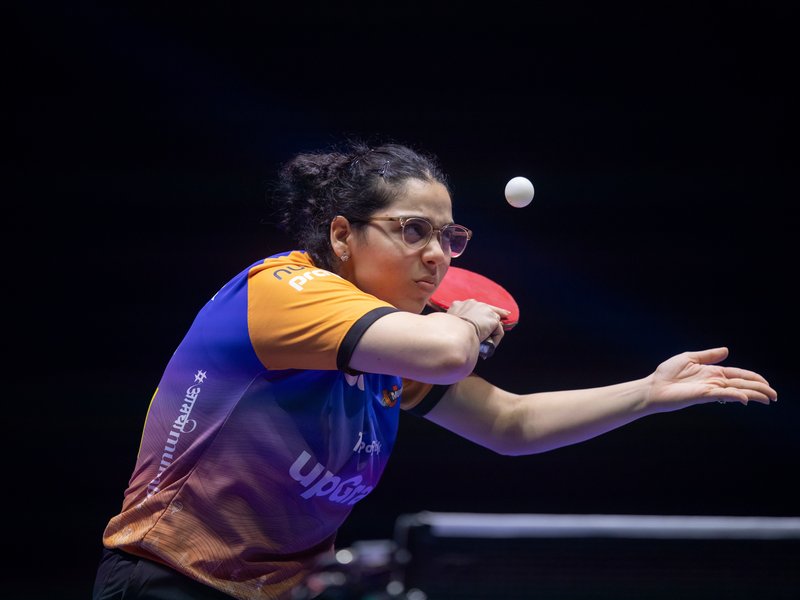 U Mumba TT clinch first win in Golden Point Thriller against Dabang Delhi TTC in the Season 7 of the Ultimate Table Tennis (UTT) at the Dr Shyama Prasad Mukherjee Indoor Stadium in Taleigaon near Panaji on Wednesday. Photo credit: UTT