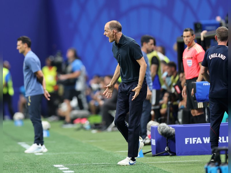 Tuchel's conservative tactics questioned after England's semifinal defeat to Argentina in the FIFA World Cup 2026. Photo credit: FIFA.com