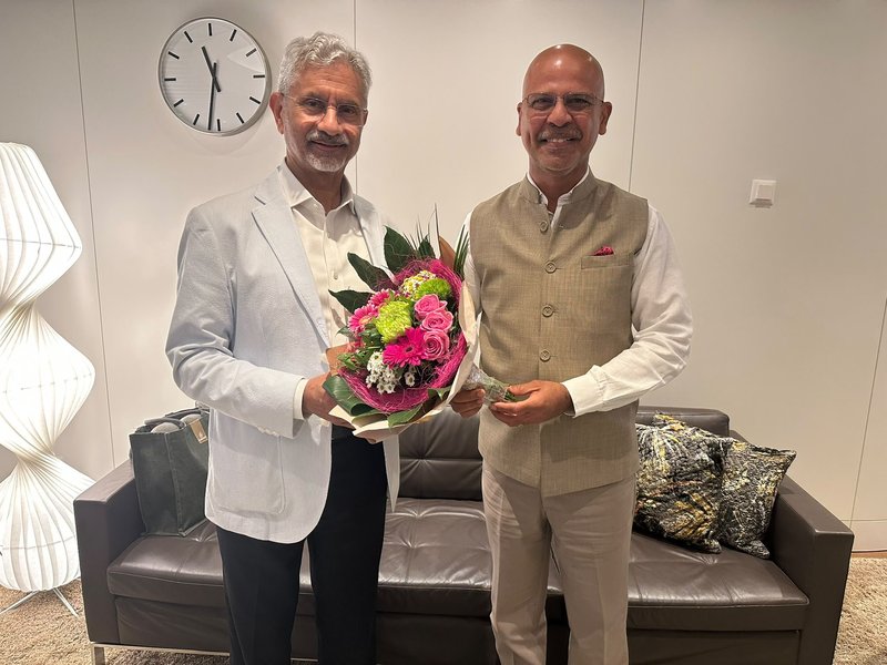 Indian Ambassador briefs EAM Jaishankar on developments in bilateral ties with Switzerland