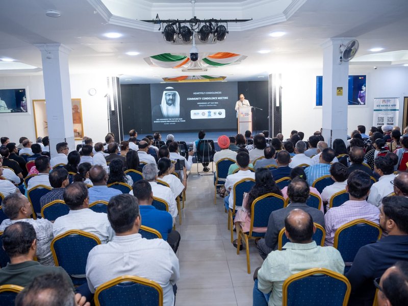 Indian Ambassador participates in community condolence meeting for Qatar’s Father Amir 