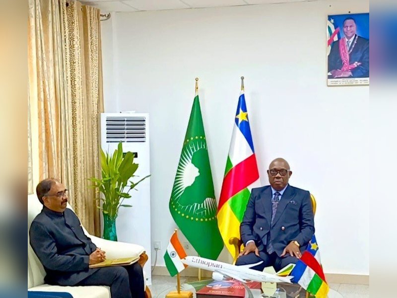 India and Central African Republic discuss enhancing bilateral relations