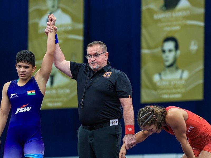 U23 World Champion Hansika Lamba clinches silver at Budapest Ranking Series 2026 (Credit: WFI)