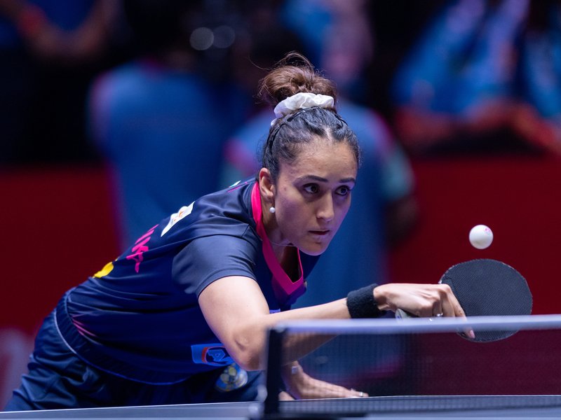 Manika Batra, Sofia Polcanova power Ahmedabad APL Pipers to crucial 10-5 win over PBG Pune Jaguars in the Ultimate Table Tennis (UTT) Season 7 at the Dr Shayama Prasad Mukherjee Indoor Stadium in Taleigao near Panaji on Saturday. Photo credit: UTT