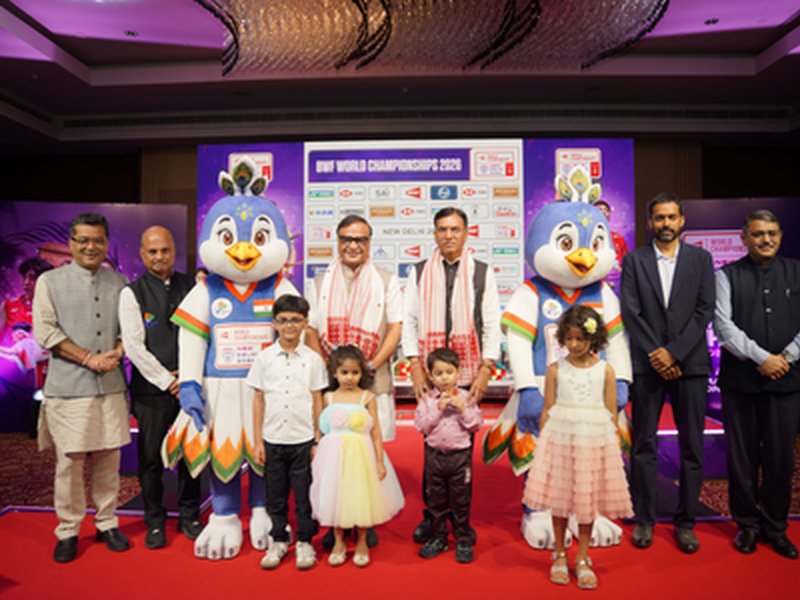 मांडविया और हिमंता बिस्वा सरमा ने बीडब्ल्यूएफ वर्ल्ड चैंपियनशिप के लिए मैस्कॉट पीको और एंथम लॉन्च किया