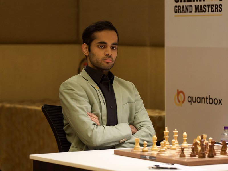 Arjun Erigaisi beats Hans Niemann to take sole second place after the third round of the Chennai Grand Masters 2026 at The Westin Chennai Velachery Hotel in Chennai on Friday. Photo credit: TNCA