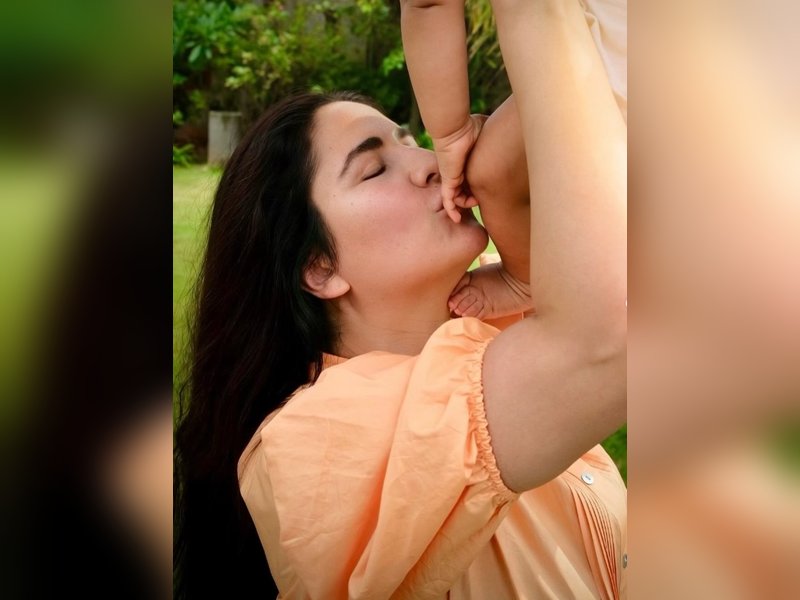 Katrina Kaif plants a sweet kiss on son Vihaan’s hand, shares moments from her first birthday as mom