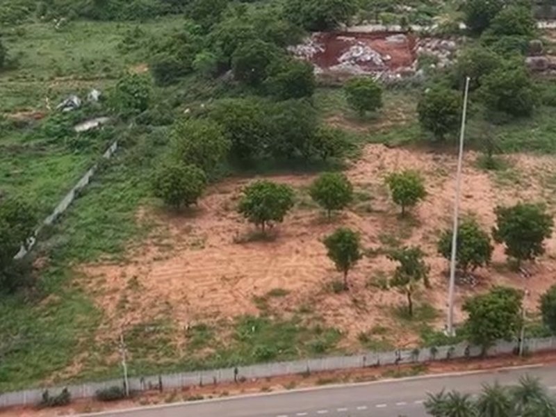 Amid farmers' protest, authorities continue fencing land near Hyderabad airport for bullet train hub