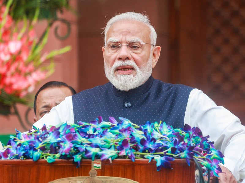 New Delhi: Prime Minister Narendra Modi makes opening remarks while addressing the media ahead of the commencement of the Monsoon Session of Parliament at the Parliament House complex in New Delhi on Monday, July 20, 2026. (Photo: IANS/Qamar Sibtain)