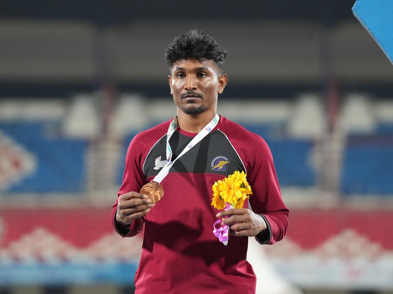 India's rising triple jumper Selva Prabhu is ready for Commonwealth Games debut at Glasgow. Photo credit: IIS