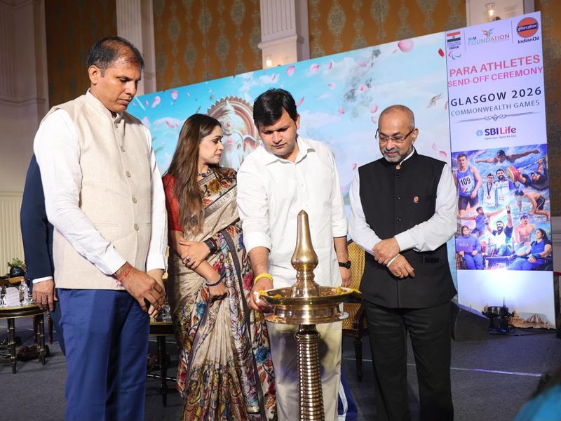 PCI gives grand send-off to India's 28-member Para contingent ahead of Glasgow 2026 Commonwealth Games as Team India eyes historic medal haul (Credit: PCI)