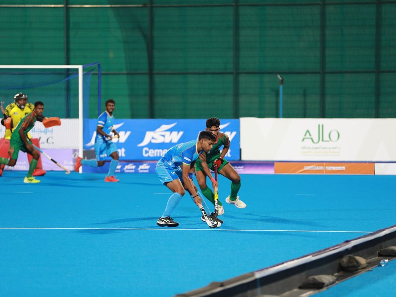 Dominant wins for Indian men's and women's teams on opening day of FIH Youth Hockey5s Asian Championship 2026 in Muscat, Oman, on Monday. Photo credit: Hockey India