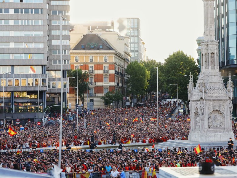 Nearly 2 million celebrate Spain's World Cup triumph in Madrid