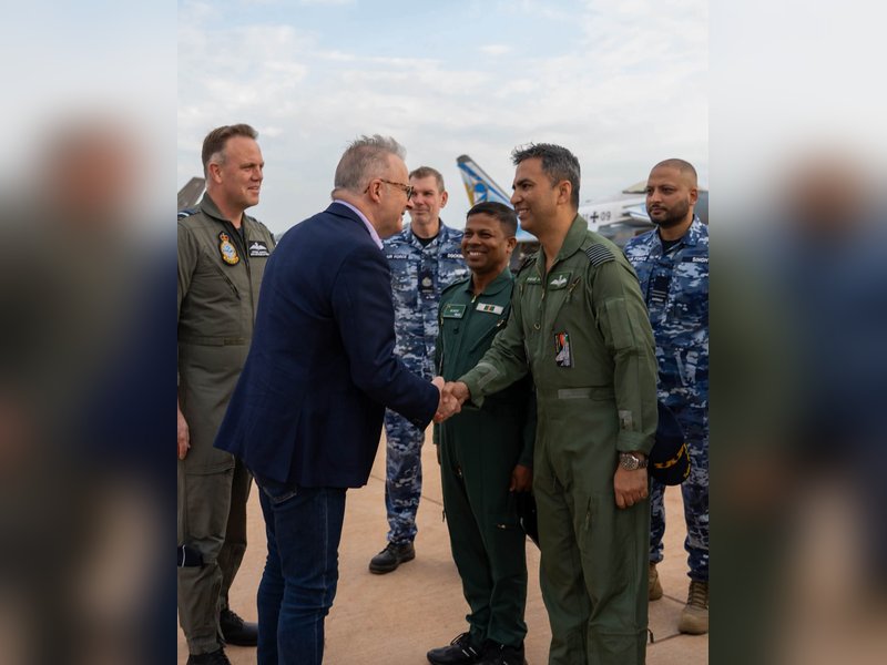 IAF contingent meets Australian PM Albanese during Exercise Pitch Black 2026