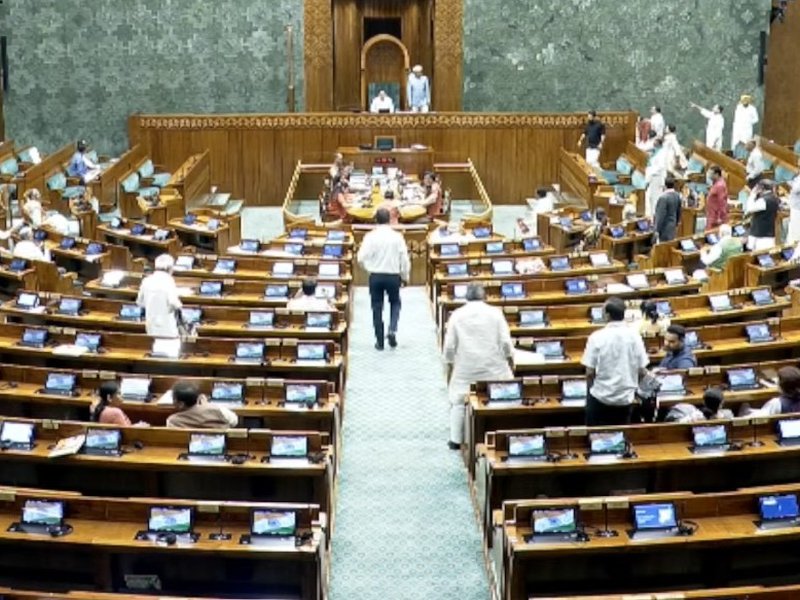 Lok Sabha adjourned for the day amid heavy sloganeering by Oppn MPs