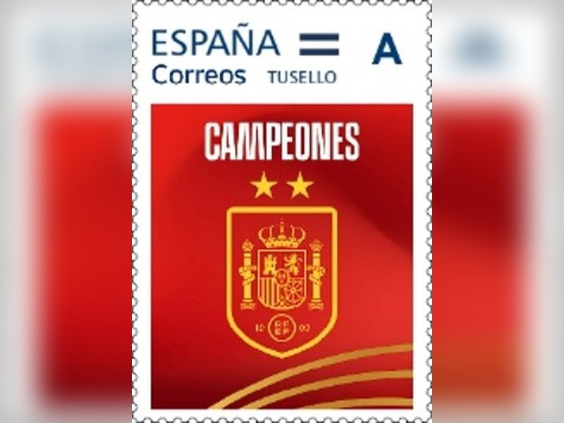 Spain's postal service honours world champions with special commemorative stamp 