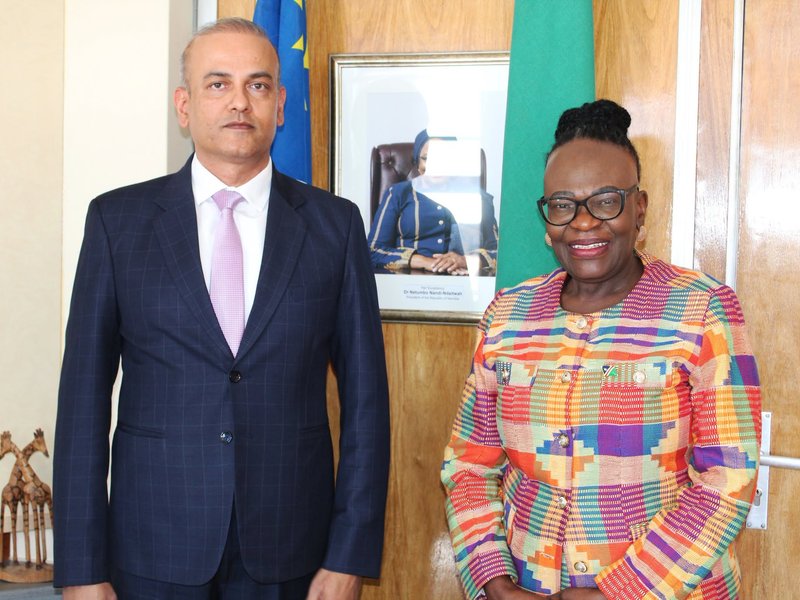 India and Namibia discuss progress made since PM Modi’s 2025 visit