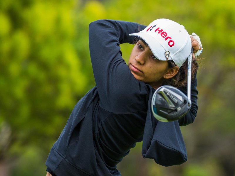 Diksha Dagar targets breakthrough at Women's Scottish Open, which gets underway at Dundonald Links on Thursday. Photo credit: www.golfxyz.in 