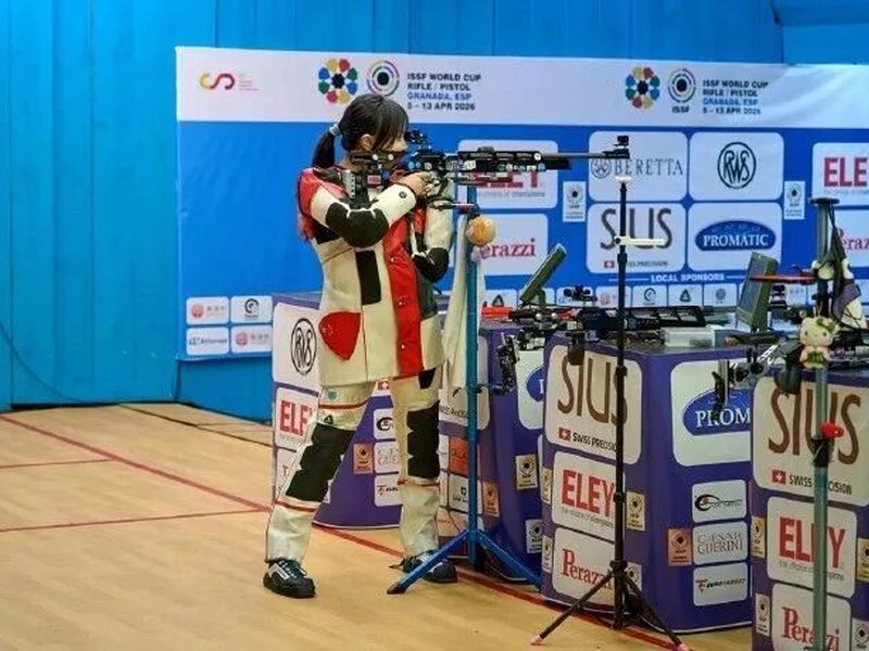 ISSF Shooting: Olympic champs Sheng, Zhang finish 1-2 in men's 10m air rifle final at World Cup (Ld) (Credit: NRAI)