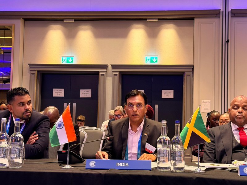 Dr Mansukh Mandaviya attends Commonwealth Sports Ministers' Meeting, discusses Ahmedabad's readiness to host 2030 Commonwealth Games 2030 in Glasgow. Photo credit: @mansukhmandviya/X