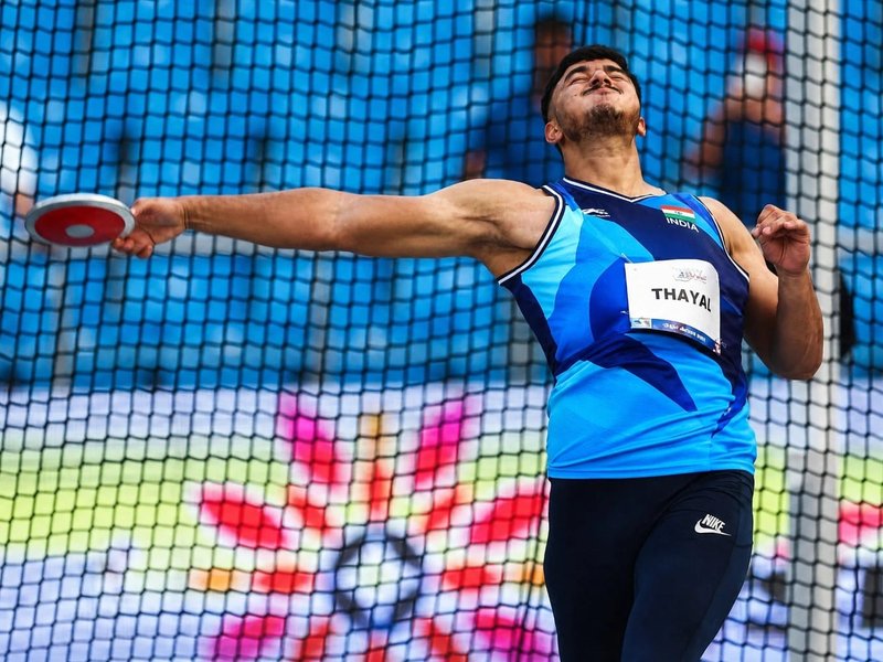 Inspired by Devendra Jhajharia, para-athlete Sagar Thayat looks ahead to Commonwealth Games 2026 in Glasgow. Photo credit: SAI Media