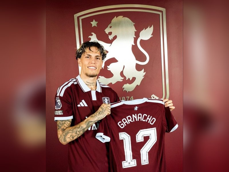 Aston Villa sign Alejandro Garnacho on season-long loan from Chelsea. Photo credit- Aston Villa FC