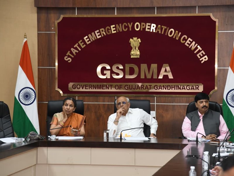 Gujarat CM chairs late-night rain review; Dy CM heads to flood-hit Valsad (Photo: IANS)