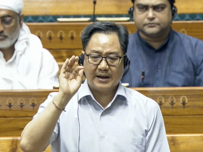 'Congress will fall into trap if Parliament disruptions continue': Kiren Rijiju