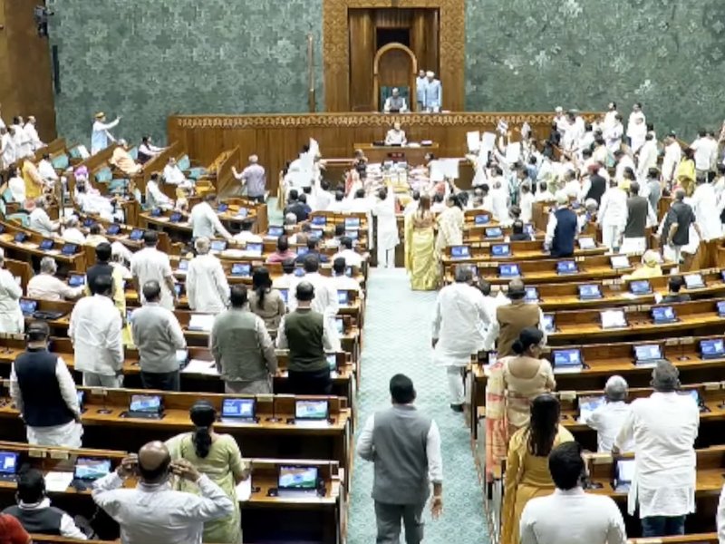 मानसून सत्र के पहले सप्ताह संसद में नहीं हो सका प्रश्नकाल