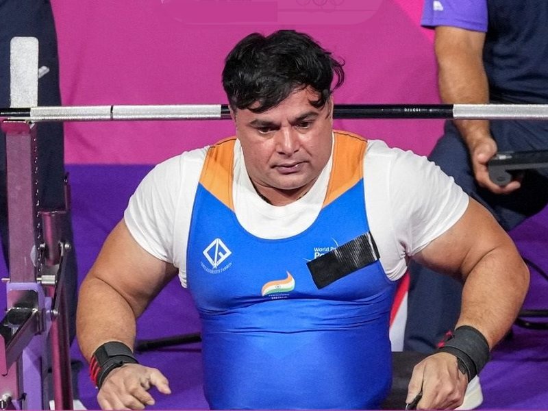 Ashok Malik finishes fourth as India narrowly misses men's lightweight para-powerlifting event medal in the Commonwealth Games 2026 in Glasgow on Friday. Photo credit: SAI Media