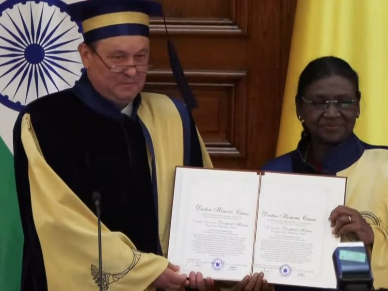 Romanian university confers Honorary Doctorate on President Murmu