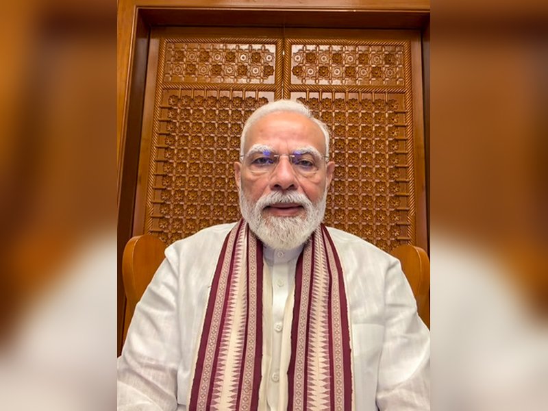 New Delhi: Prime Minister Narendra Modi shares a video message on Friday, July 24, 2026. (Photo: IANS/Video Grab)
