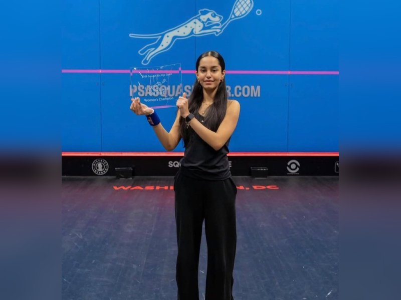 Dr Mansukh Mandaviya hails Anahat Singh on winning historic World Junior squash title on Saturday. Photo credit: World Squash/X