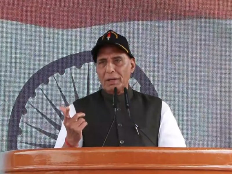 India designing chips, Pakistan busy with terror: Rajnath Singh