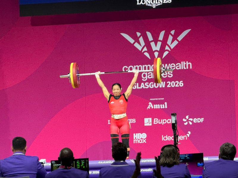 CWG 2026: Mirabai scripts golden hat-trick with Games-record lift