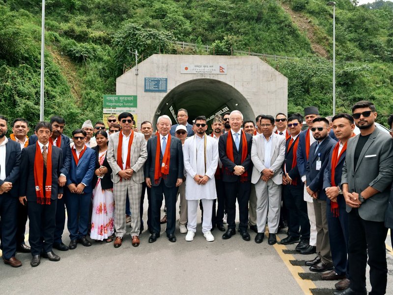 Nepal inaugurates its first tunnel road