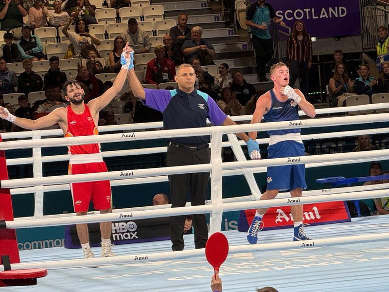 CWG 2026: India’s Sachin outclasses England’s William Hewitt to enter men’s 60kg boxing quarterfinals