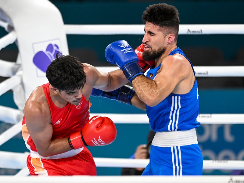Ankush storms into 60kg boxing quarterfinals at the Commonwealth Games 2026 in Glasgow. Photo credit: IANS