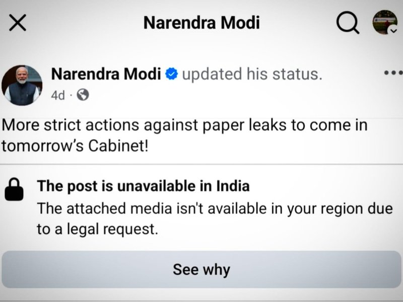 Meta restores PM Modi's Facebook video, says removal was an error