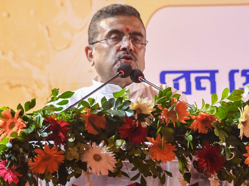 Kolkata: West Bengal Chief Minister Suvendu Adhikari addresses during the inauguration of the West Bengal Police Control Room, the launch of four public helplines, the distribution of rain protection gear kits, and the announcement of major police reforms at Bhabani Bhawan in Kolkata, West Bengal, on Tuesday, July 28, 2026. (Photo: IANS/Kuntal Chakrabarty)