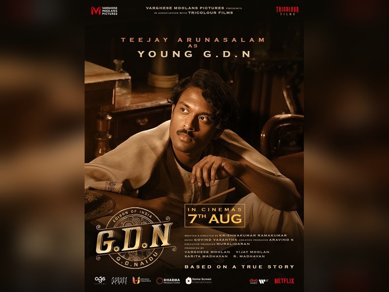 Teejay Arunasalam's look in Madhavan-starrer 'GDN' revealed (Photo Credit:IANS/PR)