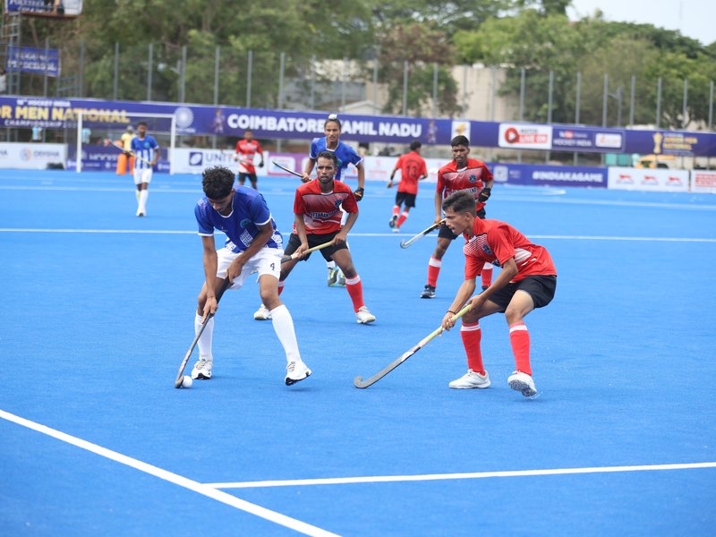 Hockey Rajasthan, Telangana Hockey and Le Puducherry Hockey, Uttarakhand, Arunachal and Chandigarh win on Day 2 of the 16th Hockey India Junior Men National Championship 2026 at the Coimbatore Hockey Ground in Coimbatore on Wednesday. Photo credit: Hockey India