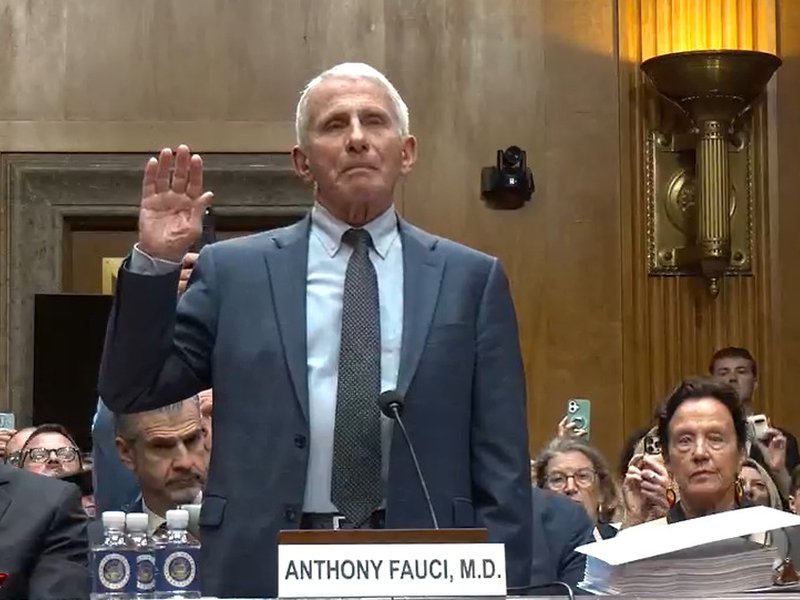 US Covid fight leader Anthony Fauci declines to testify during Republican questioning at Senate hearing
